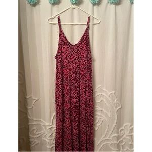 Hot pink maxi dress